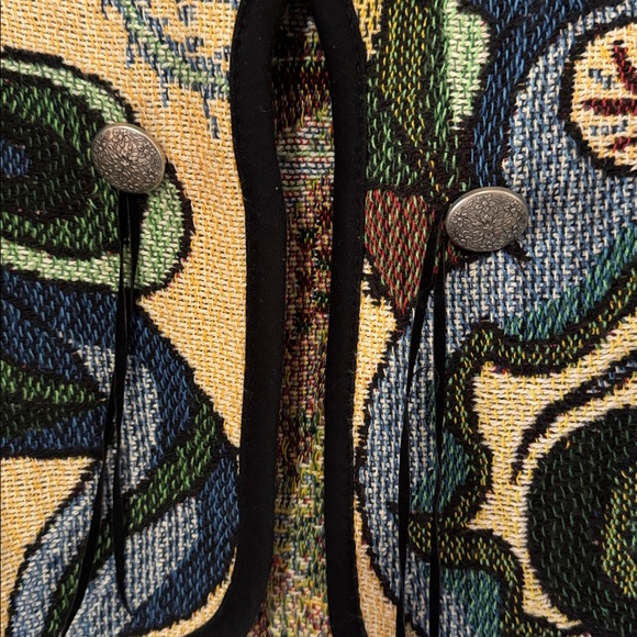 Vintage Kokopelli Cardigan / Medium / 80s / 90s / Eagle Flower Design / AOP - Picture 6 of 8